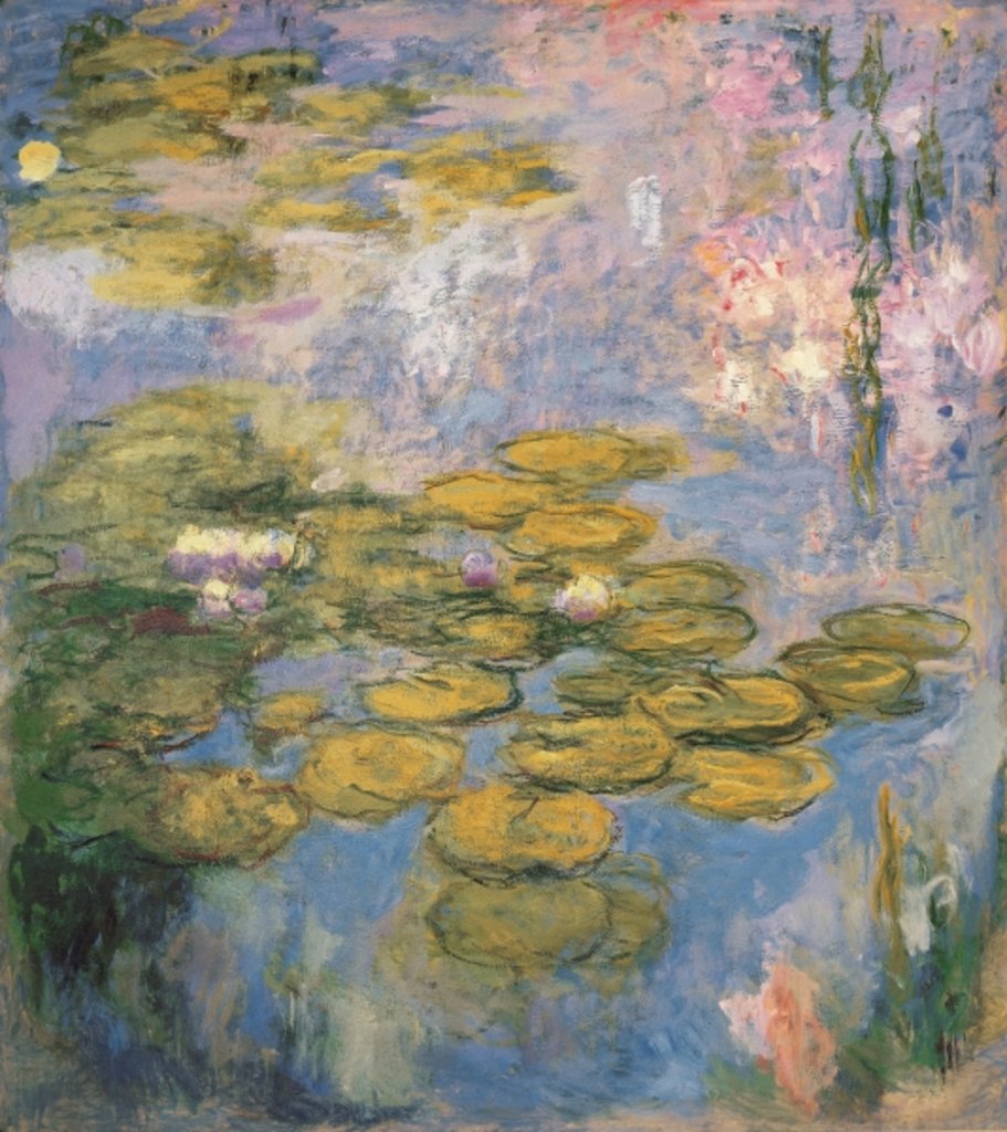 Detail of Nymphéas, 1916-19 by Claude Monet
