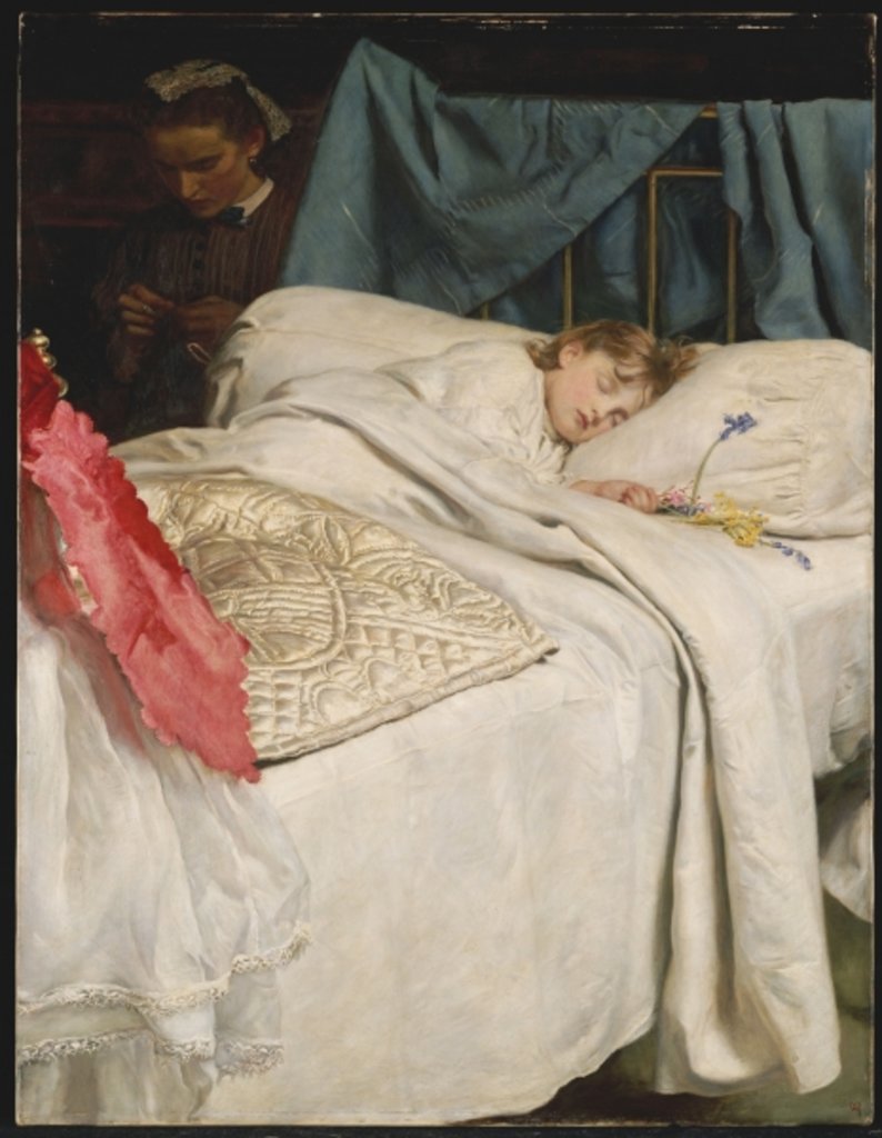 Detail of Sleeping, c.1865 by John Everett Millais