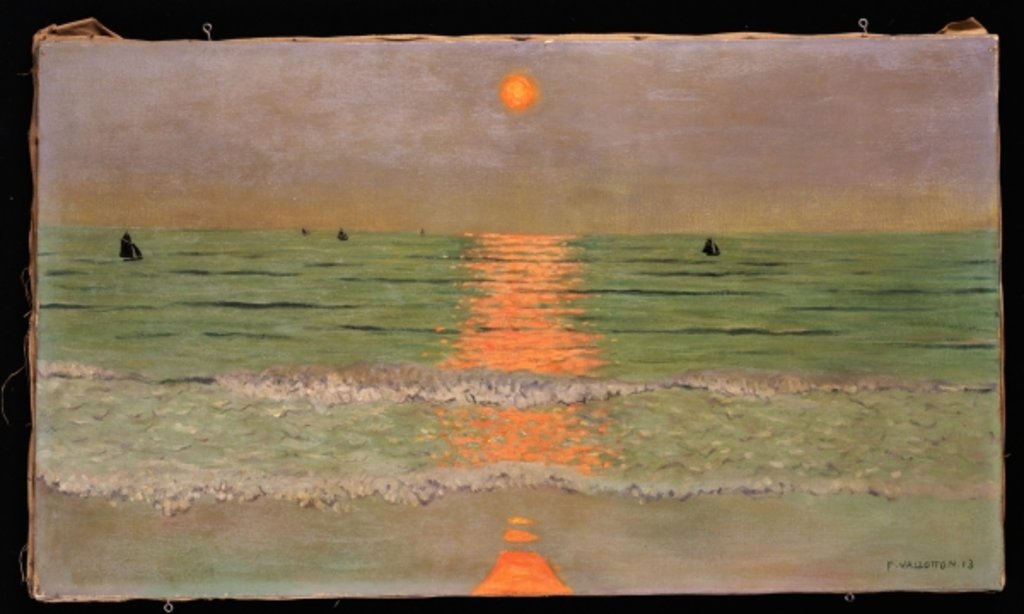 Detail of Sunset, 1913 by Felix Edouard Vallotton