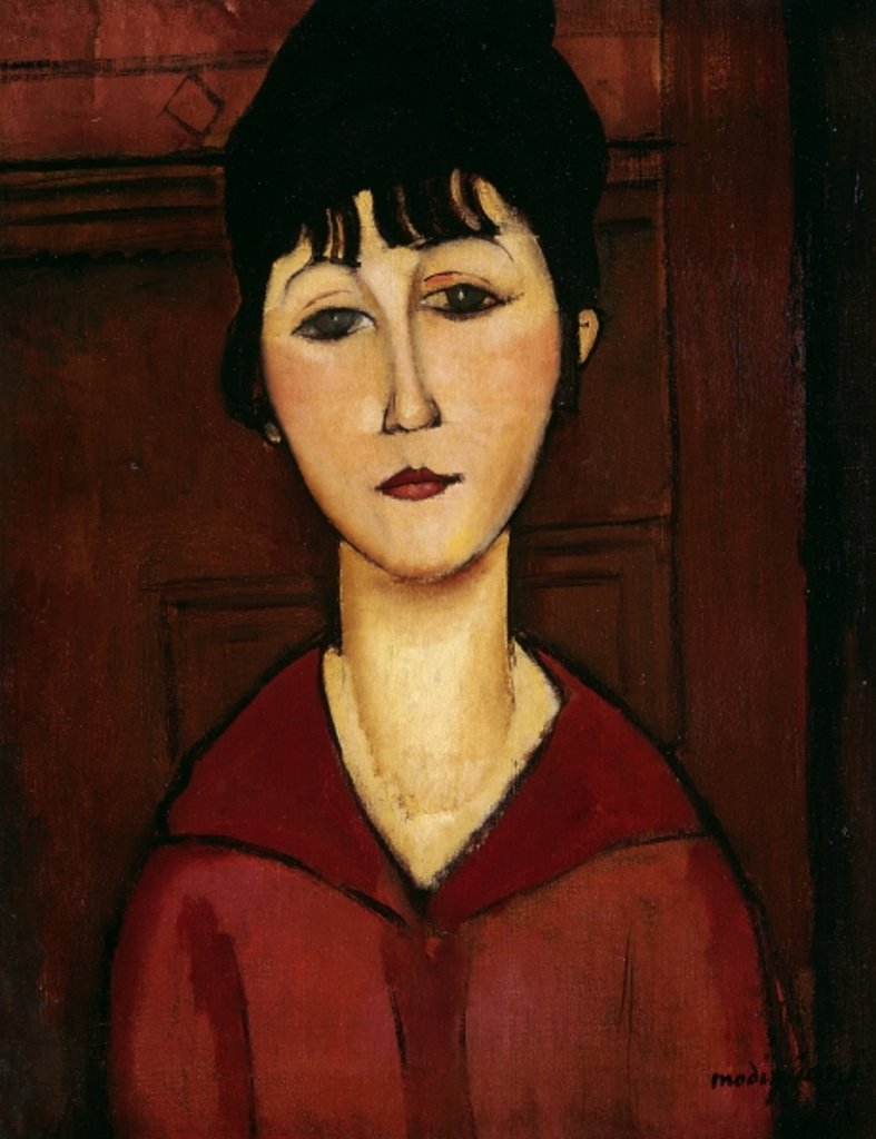 Detail of Head of a Young Girl, 1916 by Amedeo Modigliani