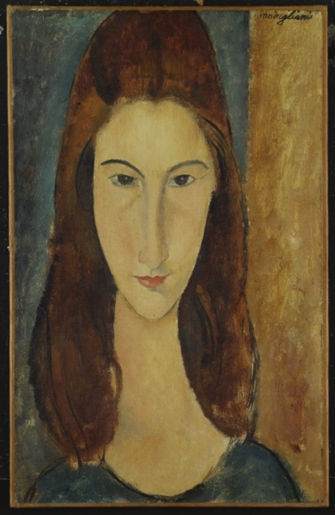Detail of Jeanne Hebuterne, 1917-18 by Amedeo Modigliani