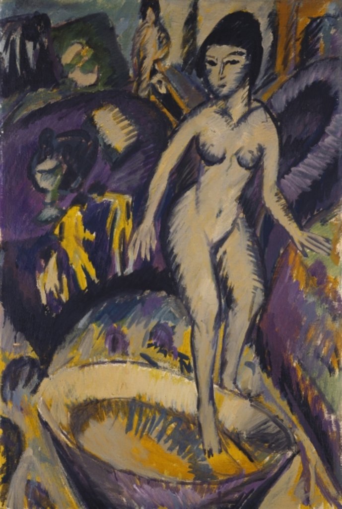 Detail of Female Nude with Hot Tub, 1912 by Ernst Ludwig Kirchner