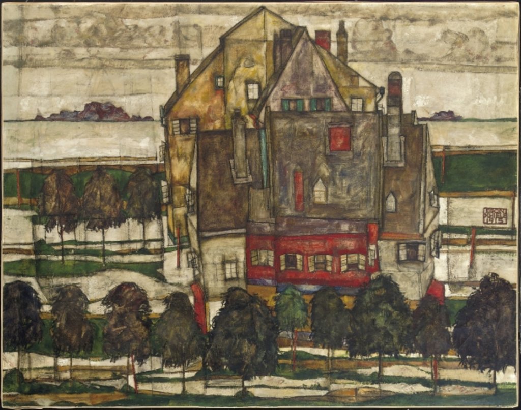 Detail of Single Houses 1915 by Egon Schiele