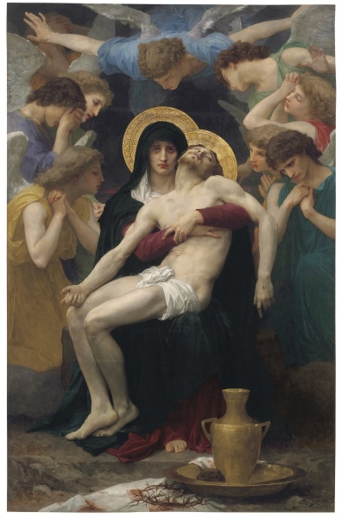 Detail of Pieta, 1876 by William-Adolphe Bouguereau