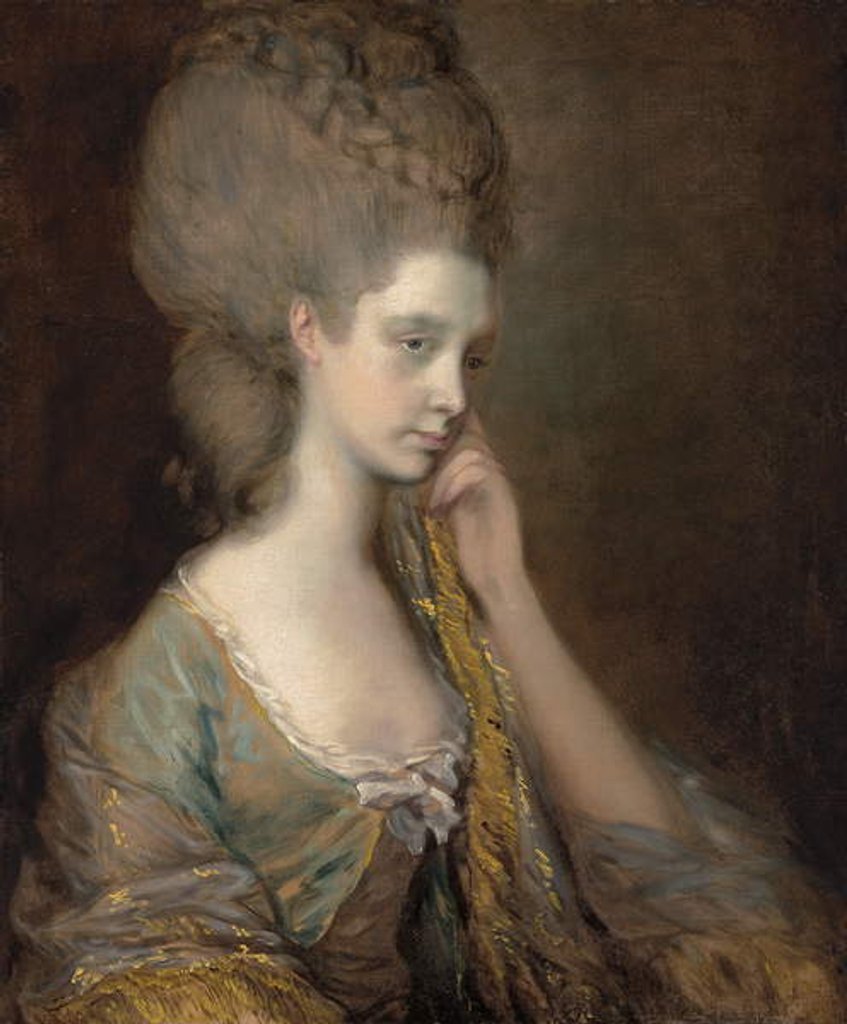 Detail of Portrait of Lady Anne Thistlethwaite, Countess of Chesterfield by Thomas Gainsborough