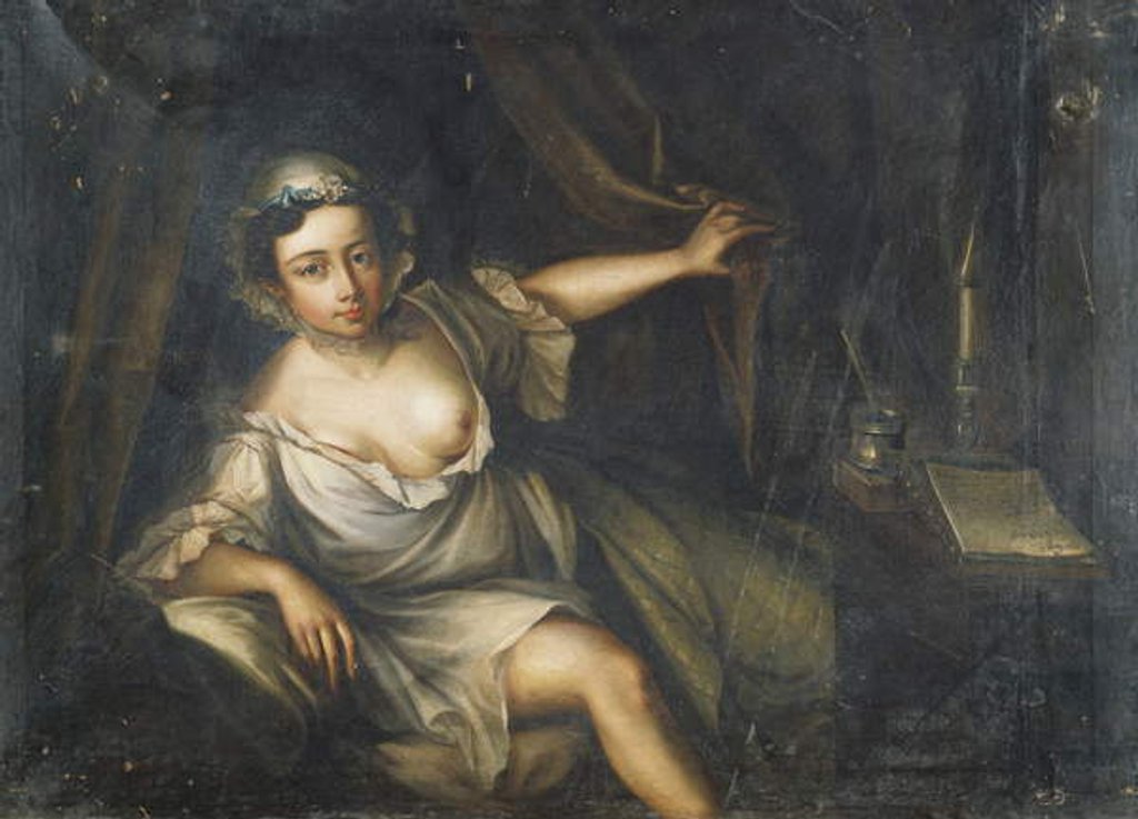 Detail of Pamela by Philippe Mercier