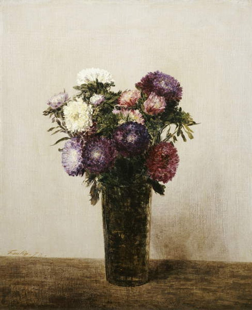 Detail of Vase of Flowers, 1872 by Ignace Henri Jean Fantin-Latour