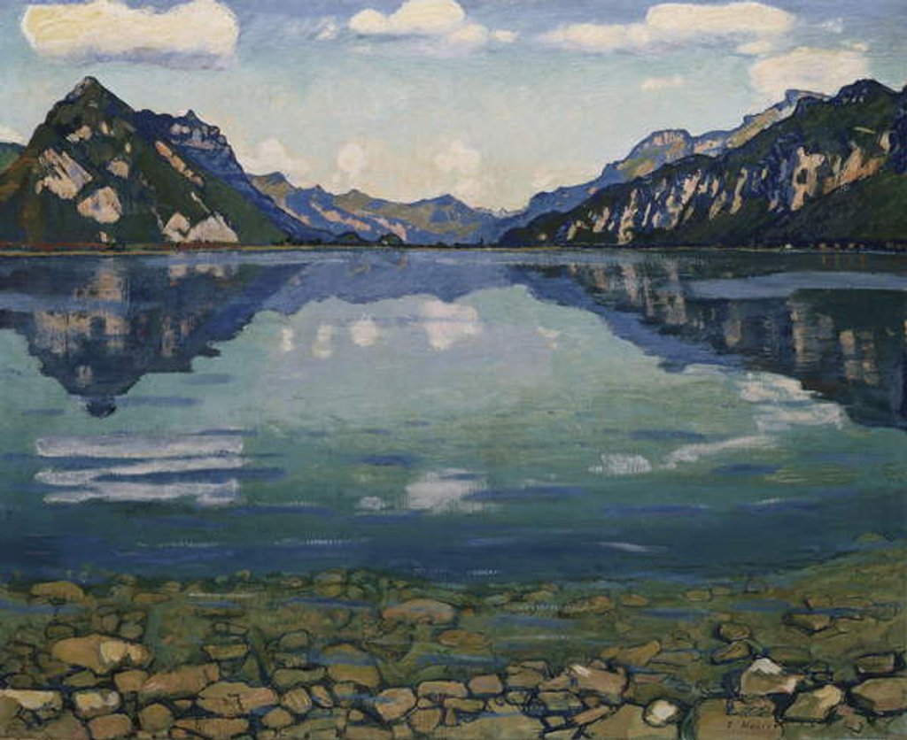 Detail of Thunersee with Reflection, 1904 by Ferdinand Hodler