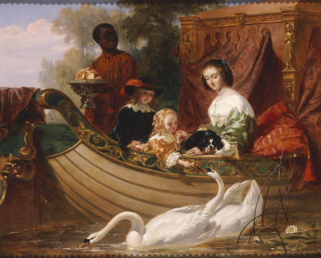 Detail of The Children of King Charles I by Frederick Goodall