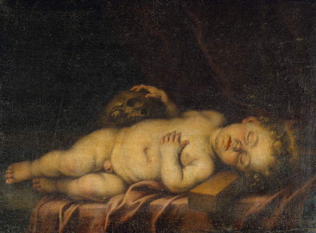 Detail of Christ Child Asleep on the Cross by Bartolome Esteban Murillo