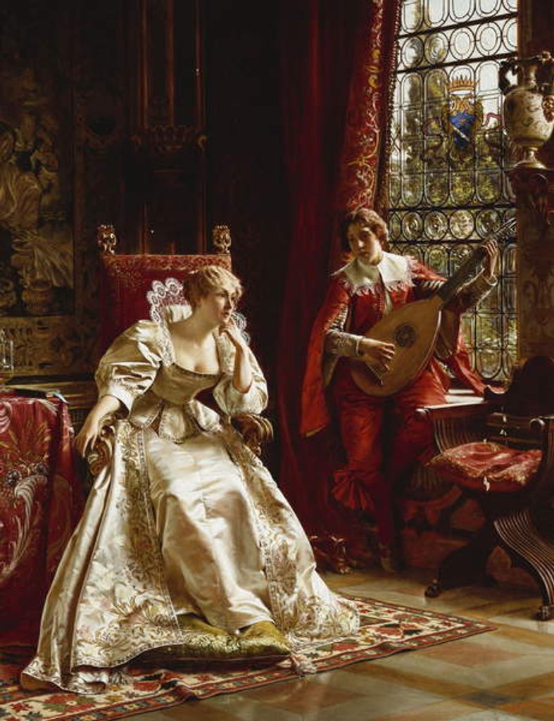 Detail of The Serenade by Joseph Frederick Charles Soulacroix