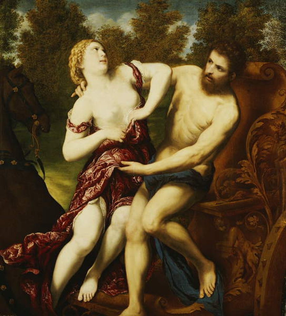 Detail of The Rape of Proserpine by Paris Bordone