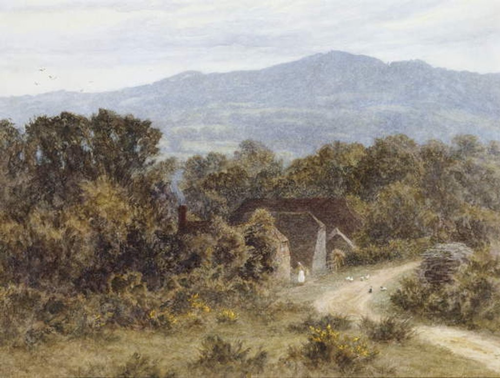 Detail of Hindhead from Sandhills, Witley by Helen Allingham
