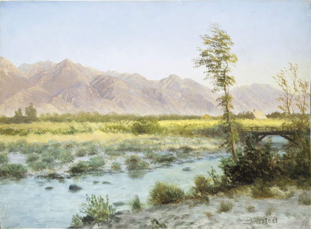 Detail of Western Landscape by Albert Bierstadt