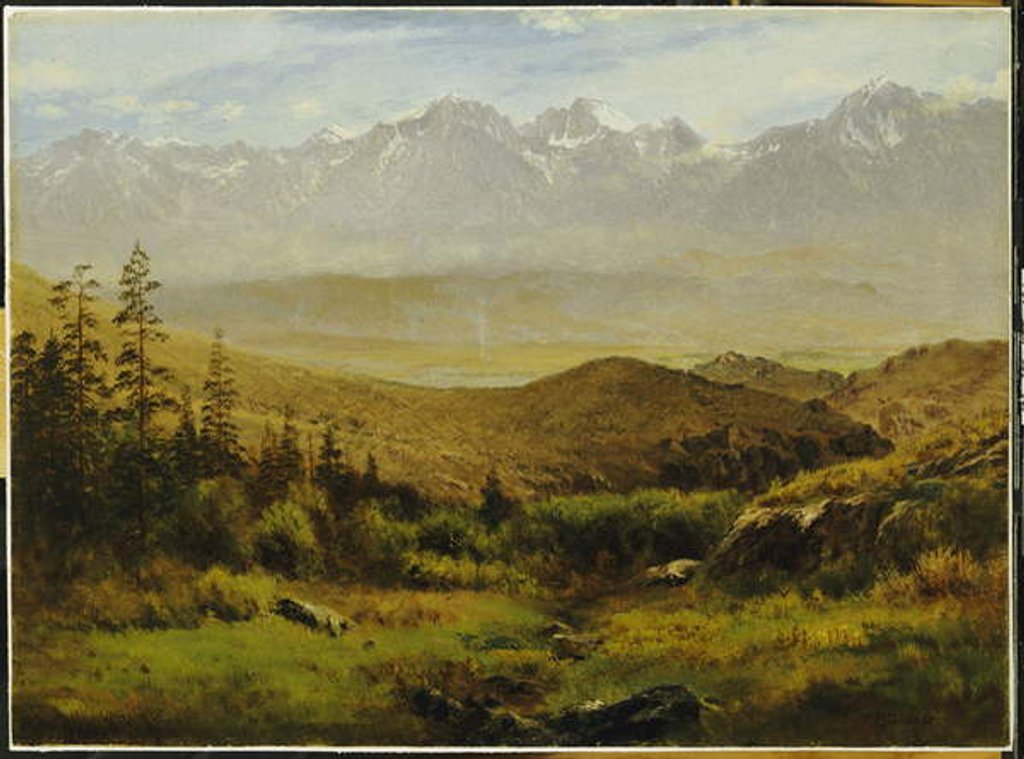 Detail of In the Foothills of the Rockies by Albert Bierstadt