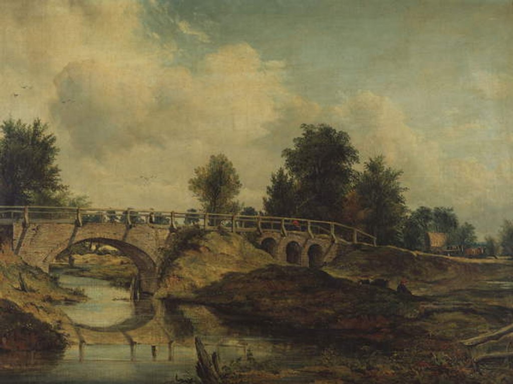 Detail of The Bridge over the River Stour by Frederick Waters Watts
