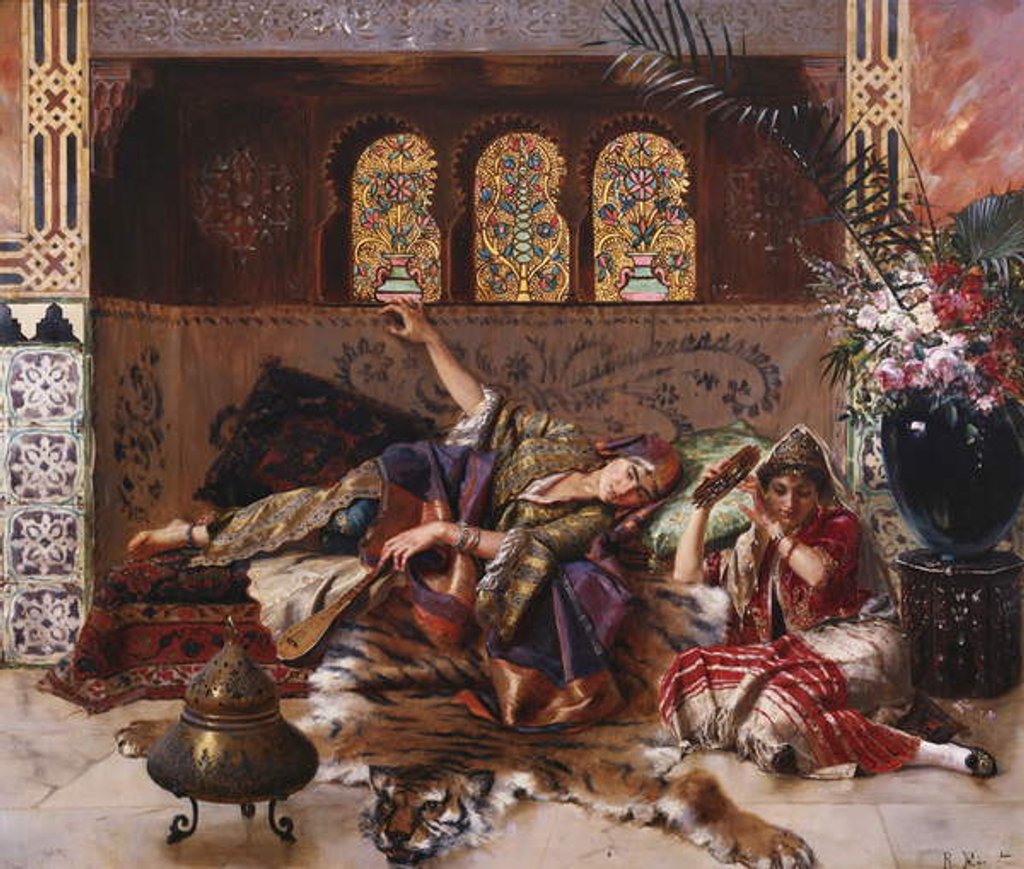 Detail of In the Harem by Rudolphe Ernst