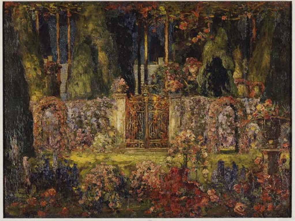 Detail of The Manor Gates by Thomas Edwin Mostyn