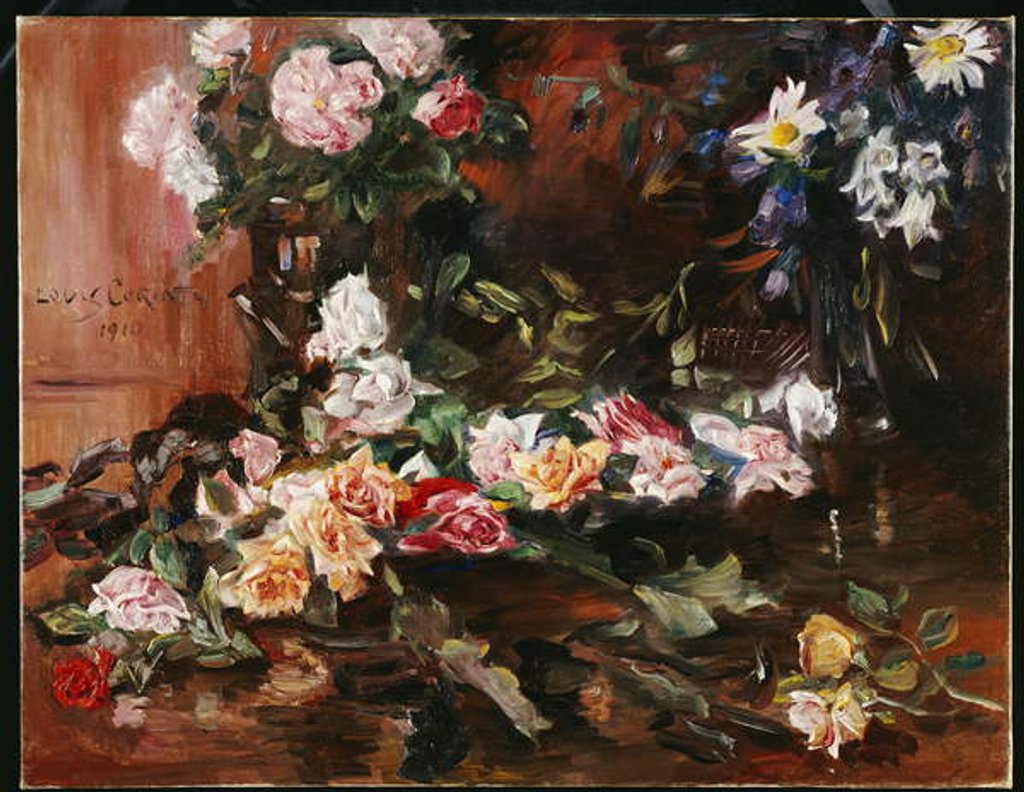 Detail of Roses, 1910 by Lovis Corinth