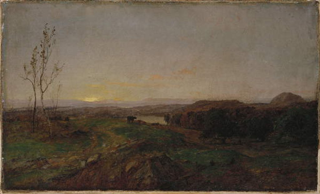 Detail of Early Evening Landscape by Jasper Francis Cropsey