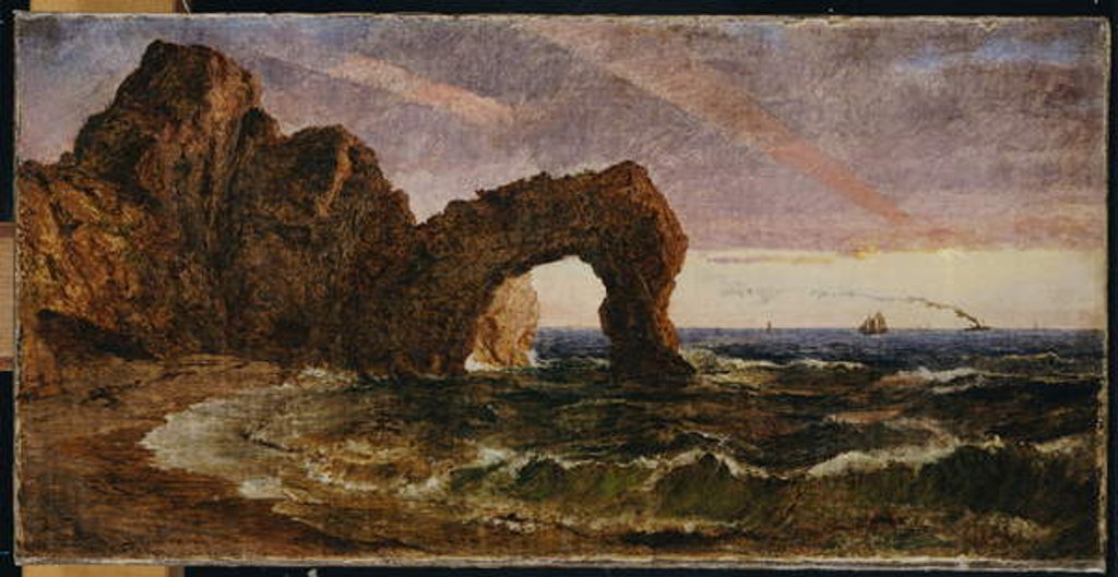 Detail of Sunset at Etretat, 1894 by Jasper Francis Cropsey
