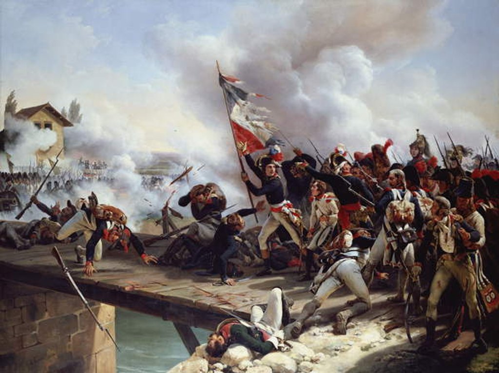 Detail of The Battle of Pont d'Arcole, 1826 by Emile Jean Horace Vernet