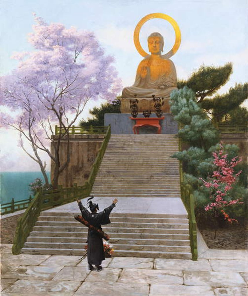 Detail of Japanese imploring a Divinity by Jean Leon Gerome
