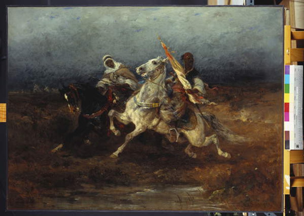 Detail of The Night Raid by Adolf Schreyer