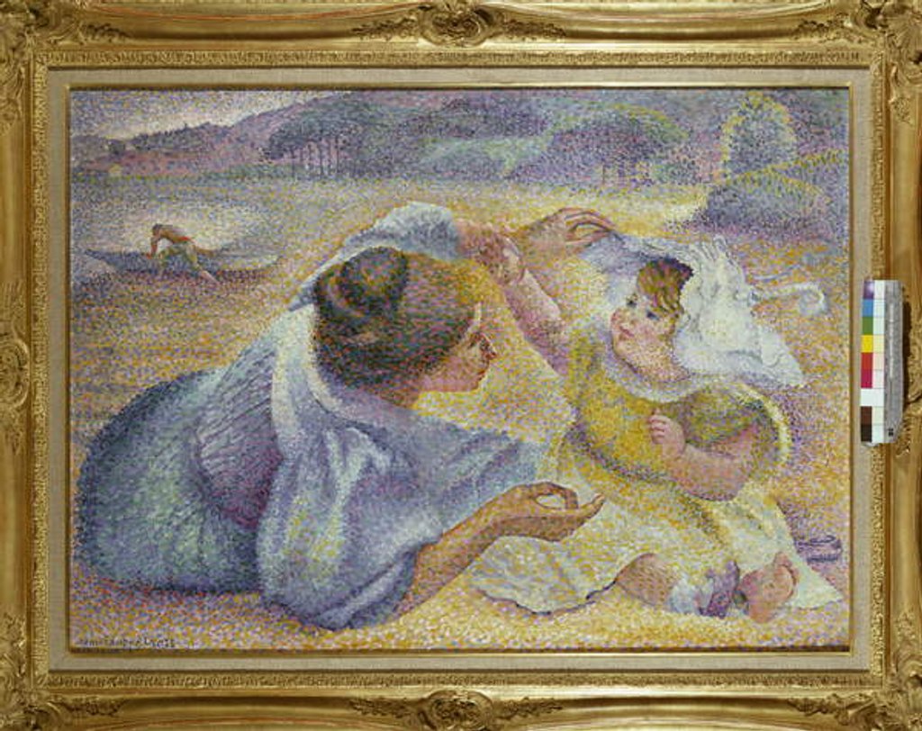 Detail of Mother playing with her Child, c.1897 by Henri-Edmond Cross