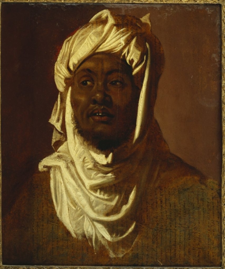 Detail of A African wearing a turban - a sketch by Peter Paul Rubens
