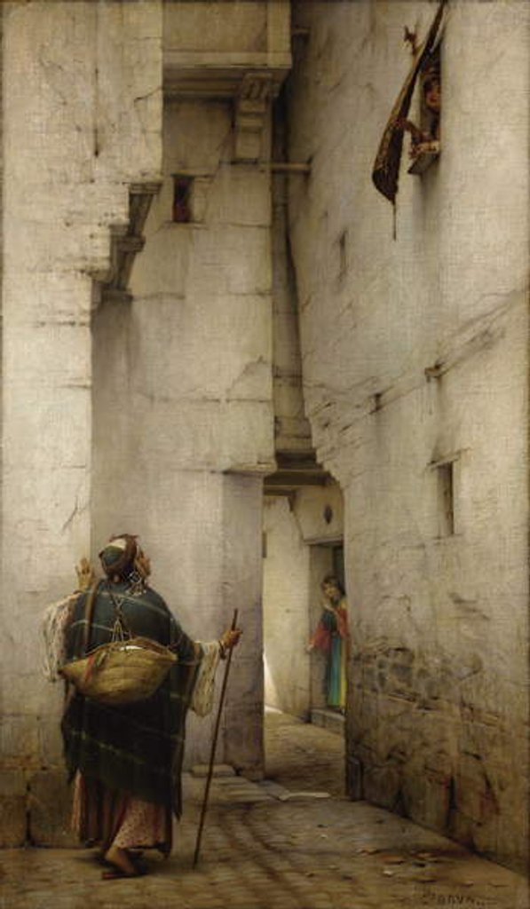 Detail of The Alley by Guillaume Charles Brun