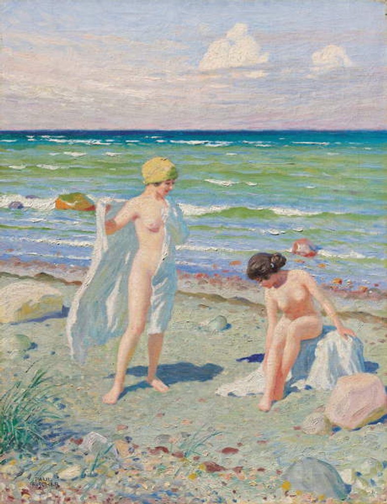 Detail of After the swim by Paul Fischer