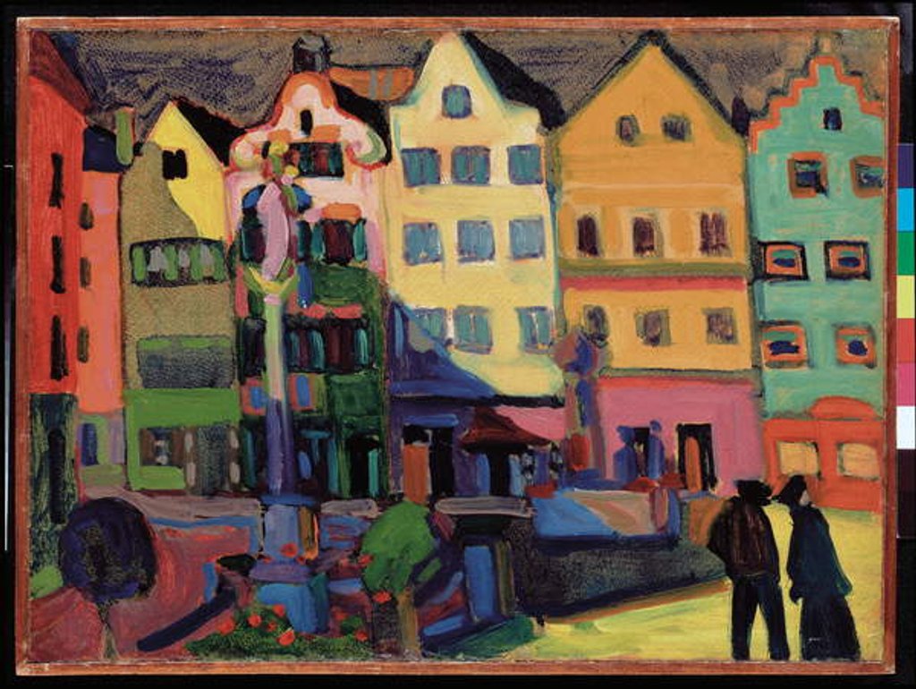 Detail of Weilheim-Marienplatz, 1909 by Wassily Kandinsky