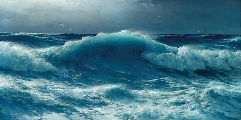 Detail of Atlantic roll, 1895 by David James