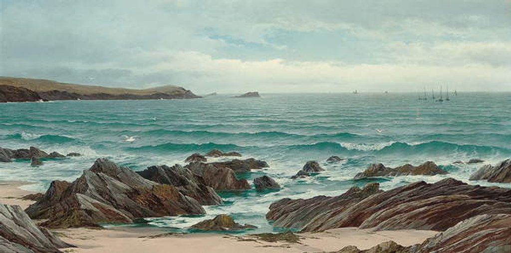 Detail of A rocky coastline by David James
