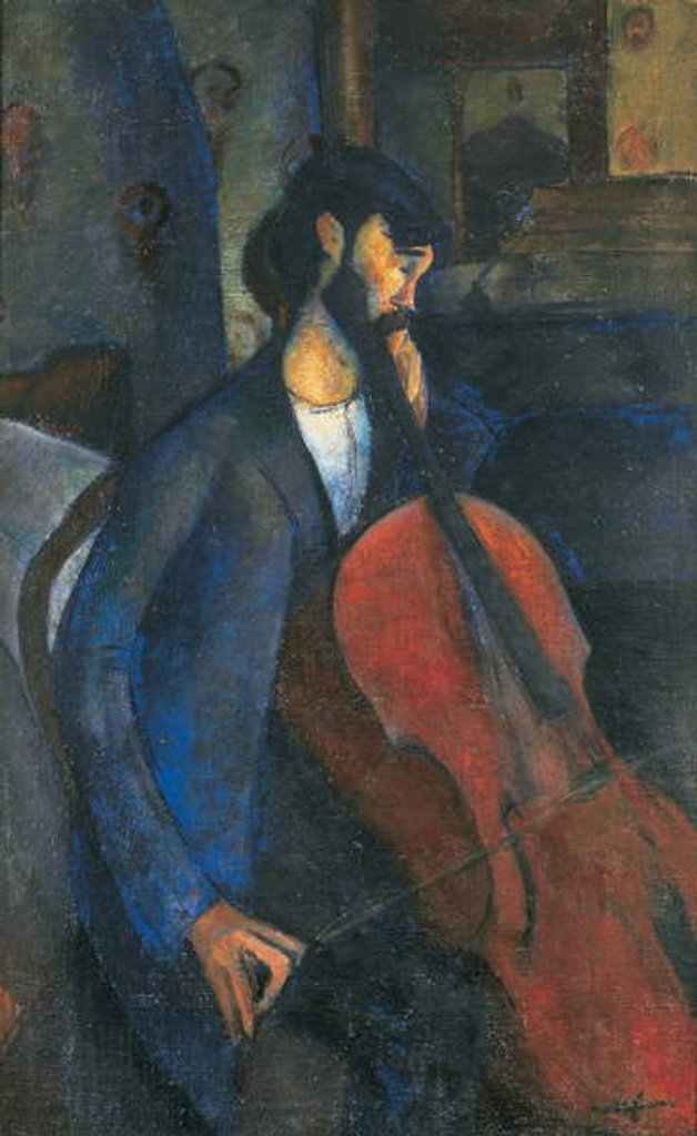 Detail of The Cellist, 1909 by Amedeo Modigliani