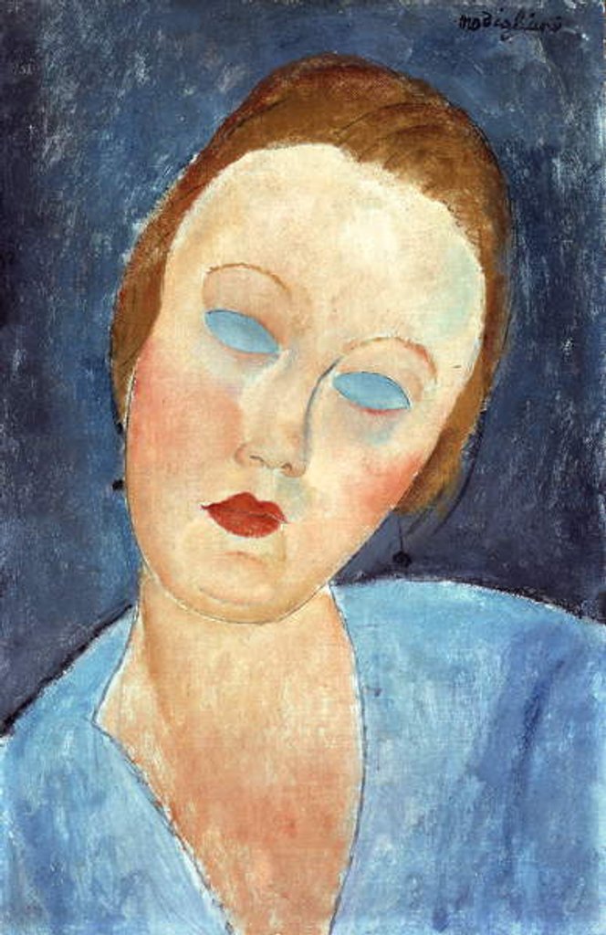 Detail of Wife of the Painter Survage, 1918 by Amedeo Modigliani