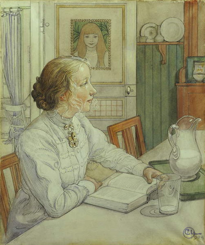 Detail of My Eldest Daughter, 1904 by Carl Larsson