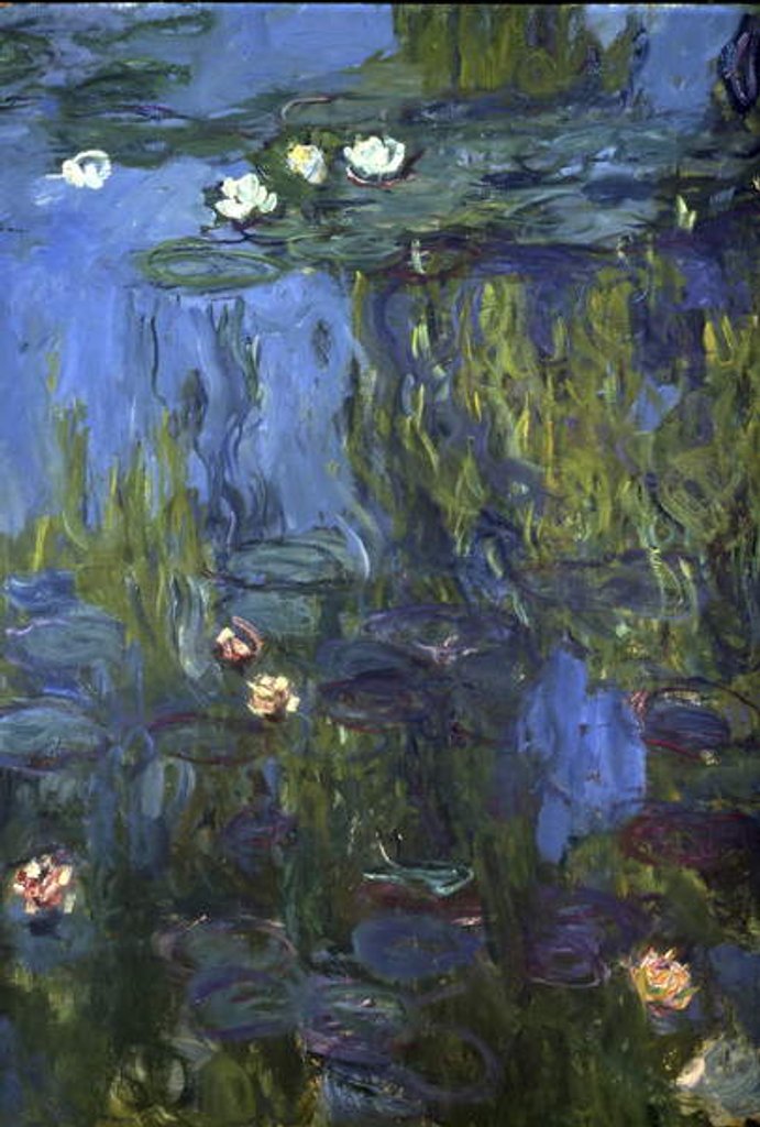 Detail of Nympheas, 1914-17 by Claude Monet