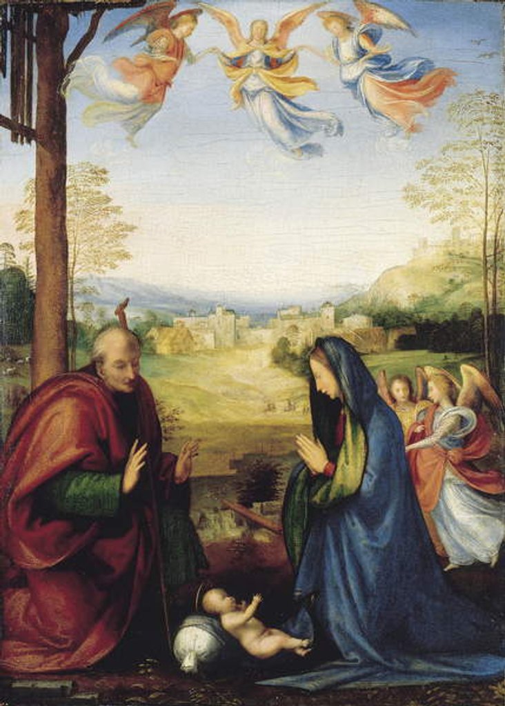 Detail of The Nativity by Fra Bartolomeo