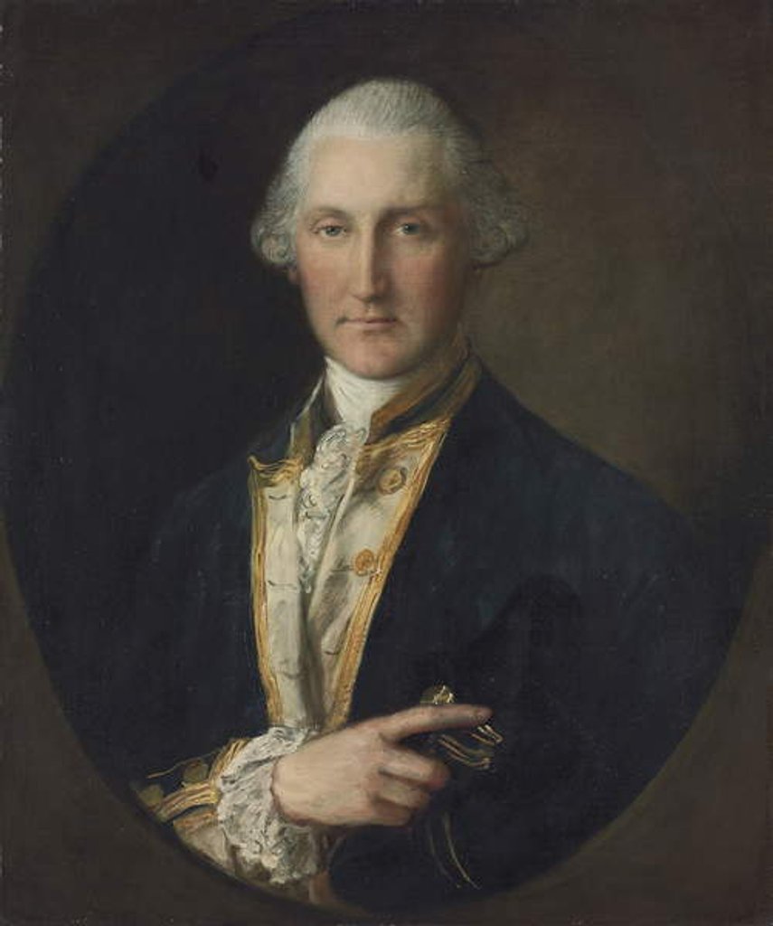 Detail of Portrait of Lord William Campbell, M. P. by Thomas Gainsborough