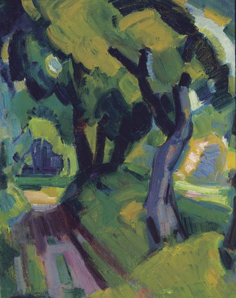 Detail of An alley, possibly Bergen by Mommie Schwarz