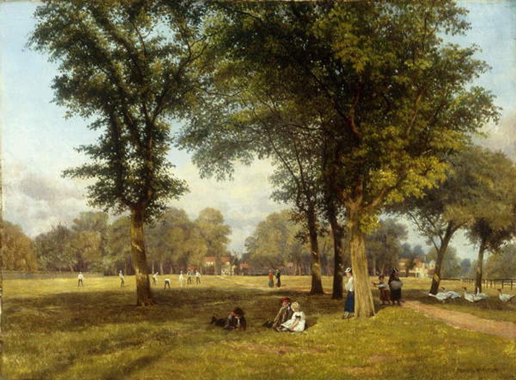 Detail of Afternoon near Sevenoaks, Kent, c.1845 by Basil Holmes