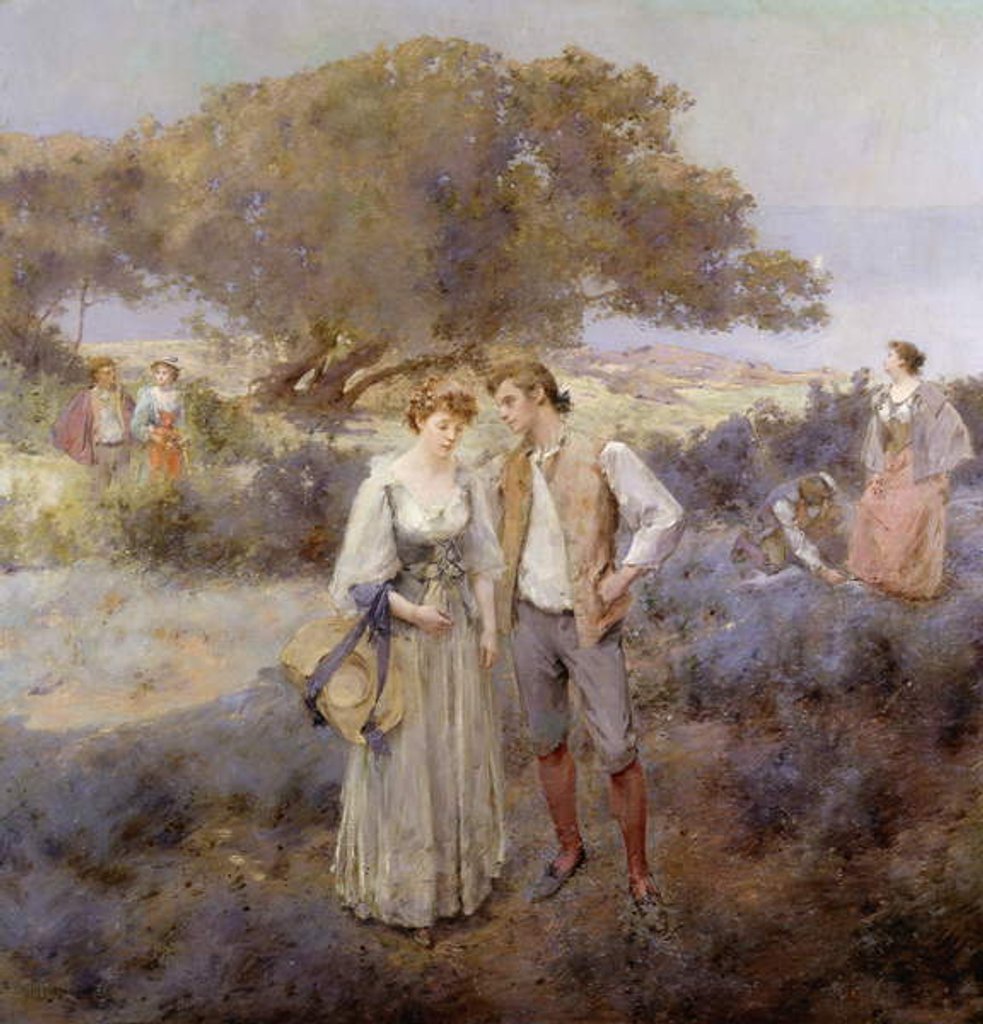 Detail of Le Retour de Cythere, c.1892 by William II Lee