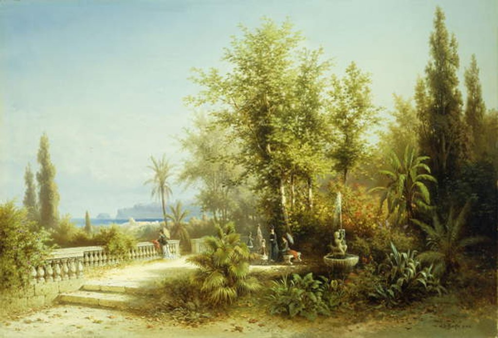 Detail of A View of Trieste by Albert Rieger