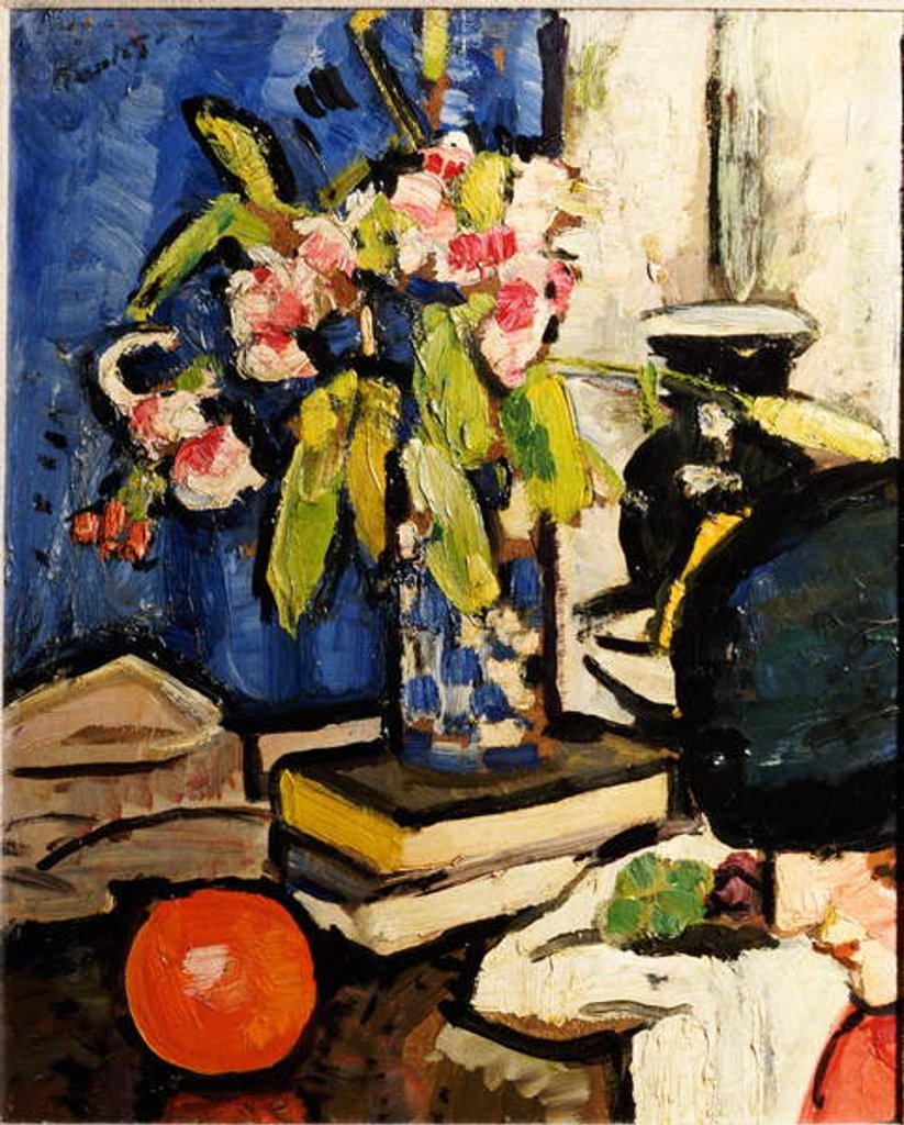Detail of The Black Hat by George Leslie Hunter