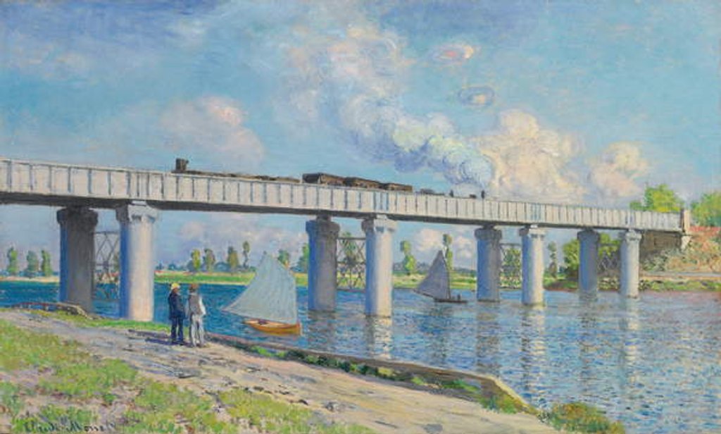 Detail of Railway Bridge at Argenteuil, 1873 by Claude Monet