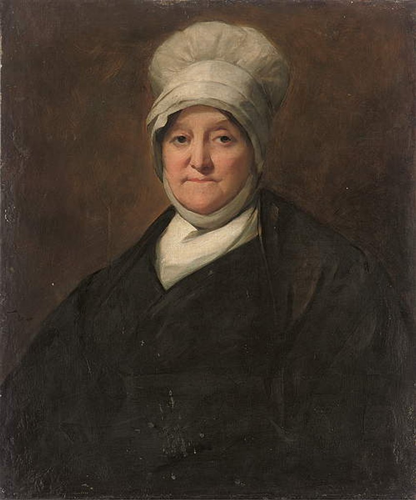Detail of Portrait of a lady, traditionally identified as Dame Margaret Anne Taylor, wife of William Taylor by Henry (follower of) Raeburn