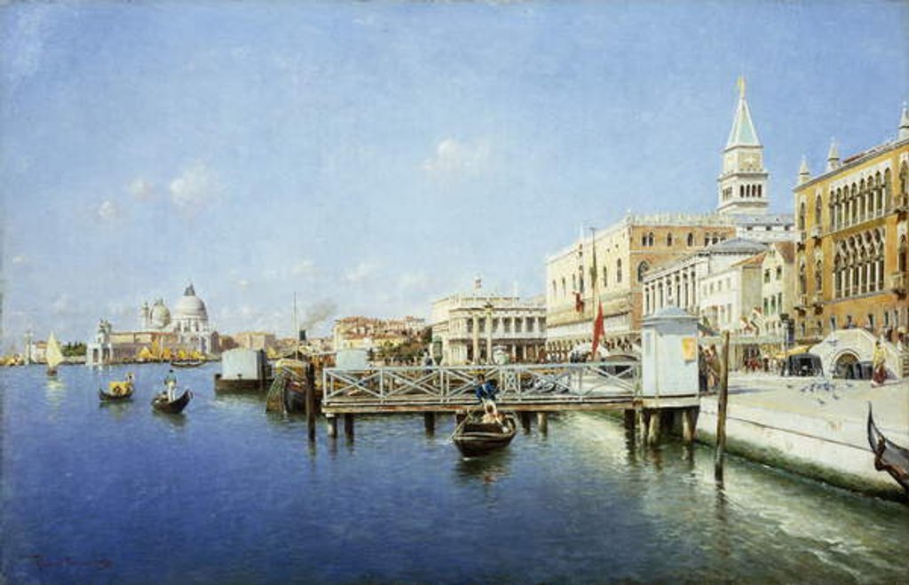 Detail of A View of Venice by Rafael Senet