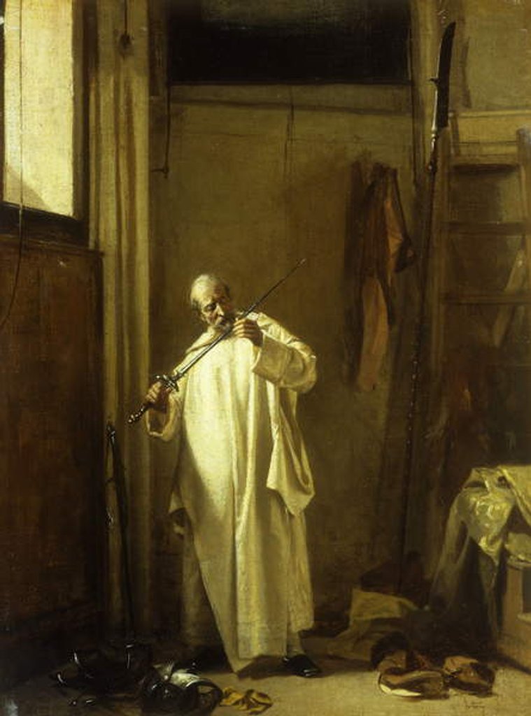 Detail of Don Quixote by Mariano José María Bernardo Fortuny y Carbó